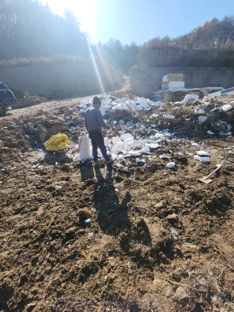 가설시설물철거 계약서 관련 현장 사진