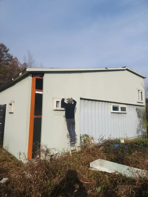 가설시설물철거 하도급업체 관련 현장 사진
