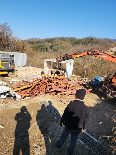 가설시설물철거 준공검사 관련 사진
